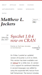 Mobile Screenshot of matthewjockers.net